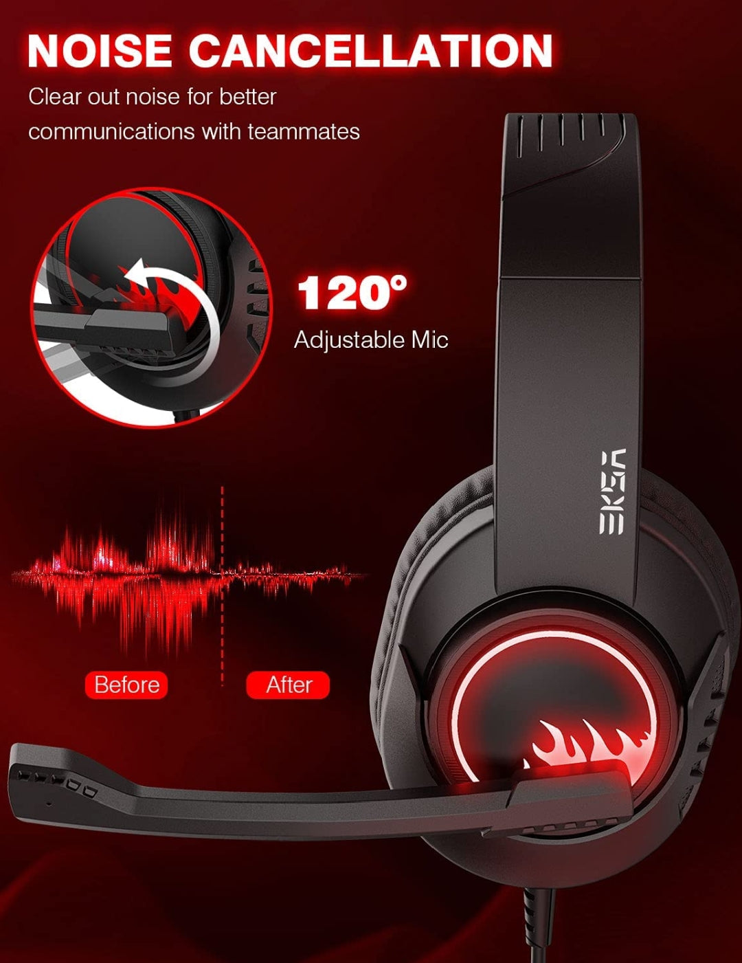 EKSA Gaming Headset T8
