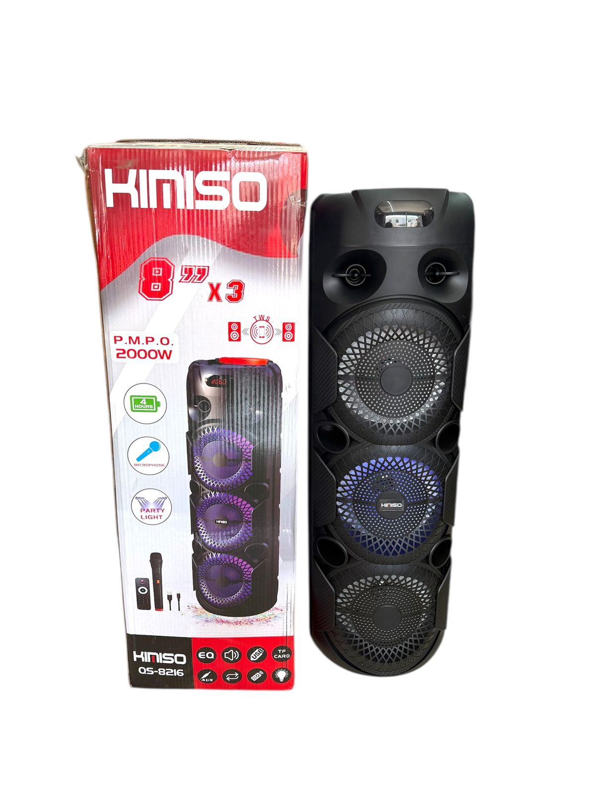 Speaker kimiso 8"x3