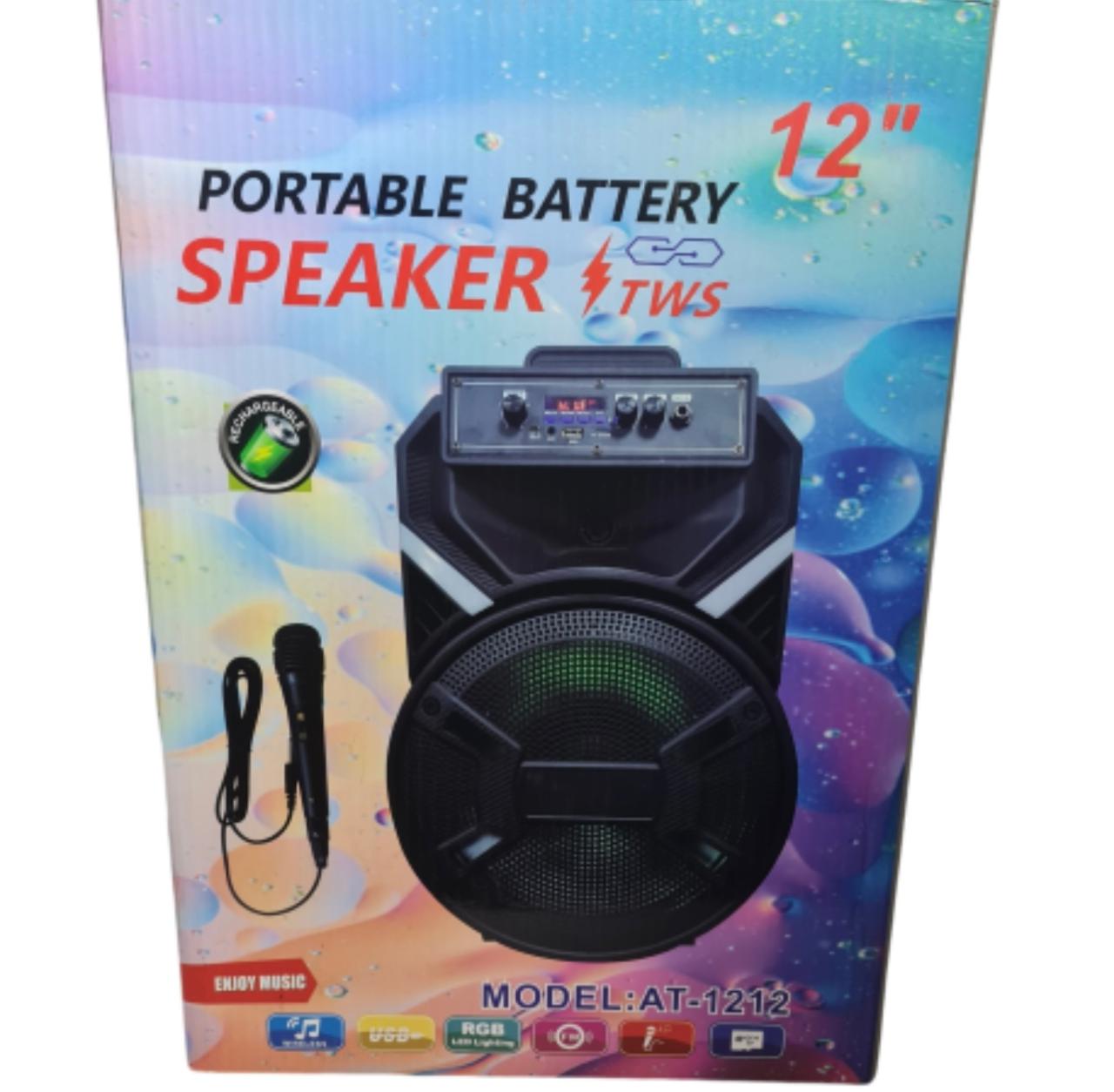 Speaker portable battery 12"
