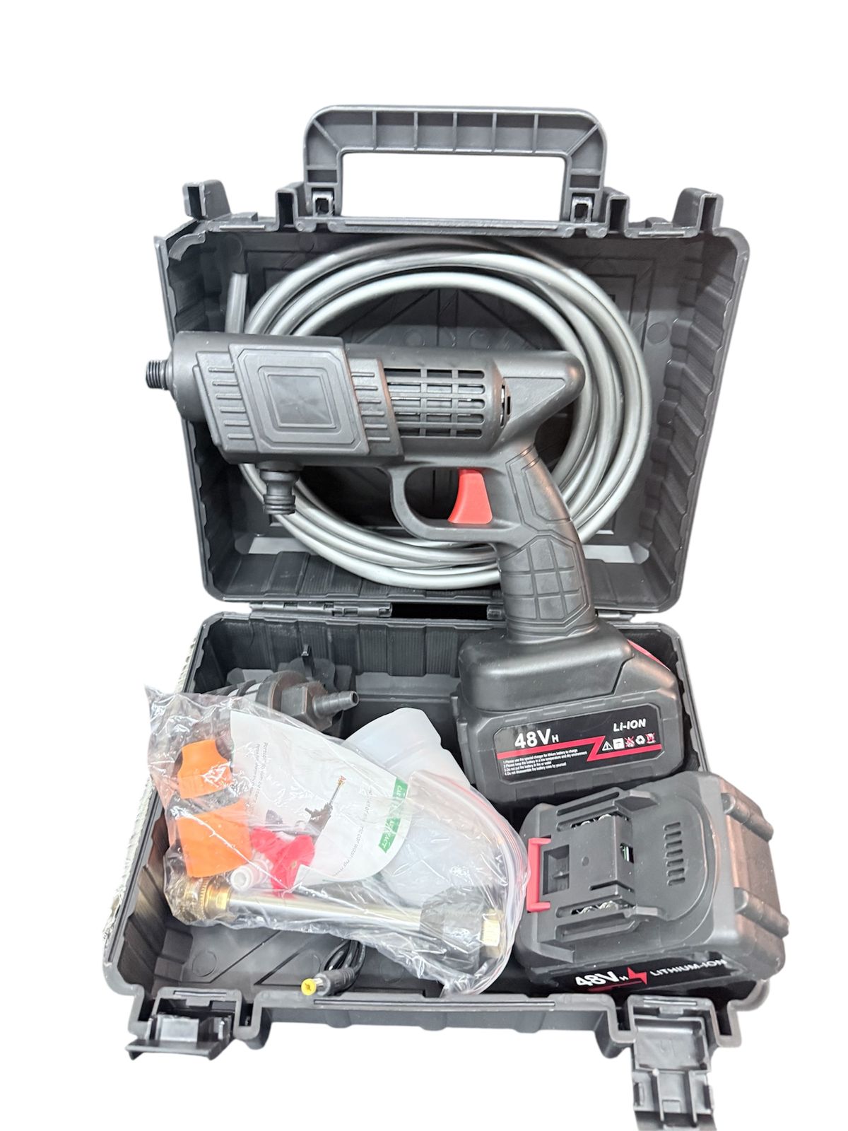 Cleaning Gun With 2 batteries 48V + Plastic Box