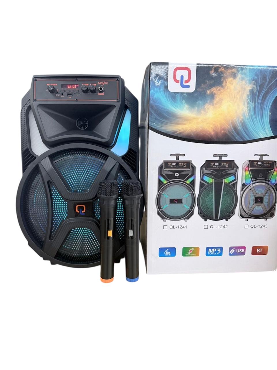QL-1243 Speaker, AUX, USB, MP3 Player, Wireless Microphone