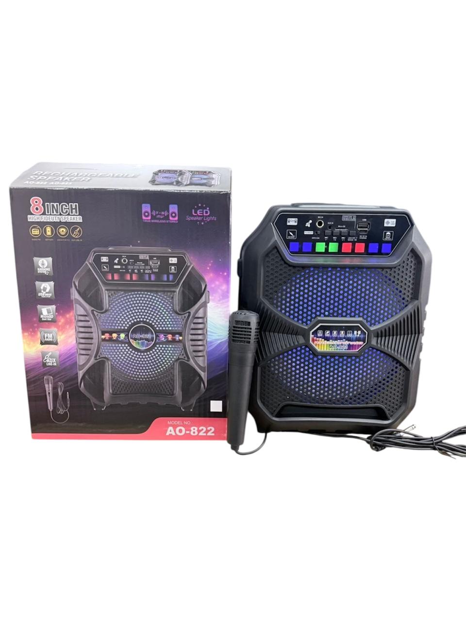 HIGH FIDEUTY SPEAKER 8" MODEL: AO822