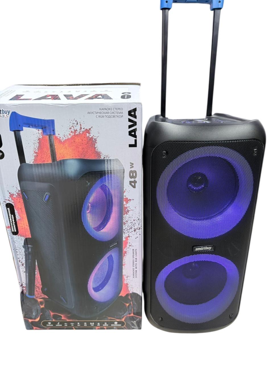 LAVA Speaker, 48W, wireless, karaoke, USB, FM, MP3, RGB, TWS, AUX, Remote control, Rechargeable