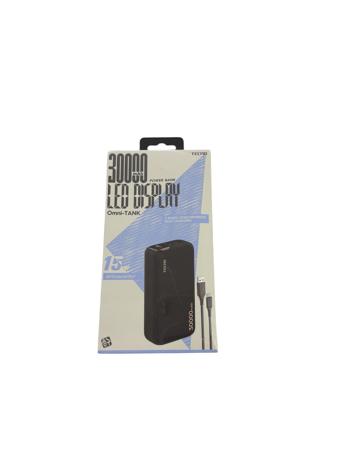 TECNO Power Bank 30000mAh Led Display UP TO 15W Output