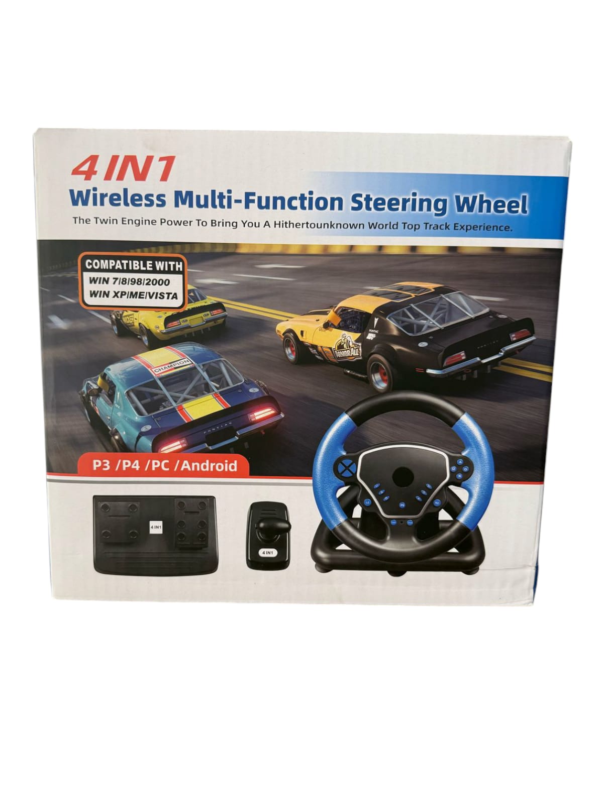 Steering Wheel 4 in 1 PS4/PS4/PC/Android