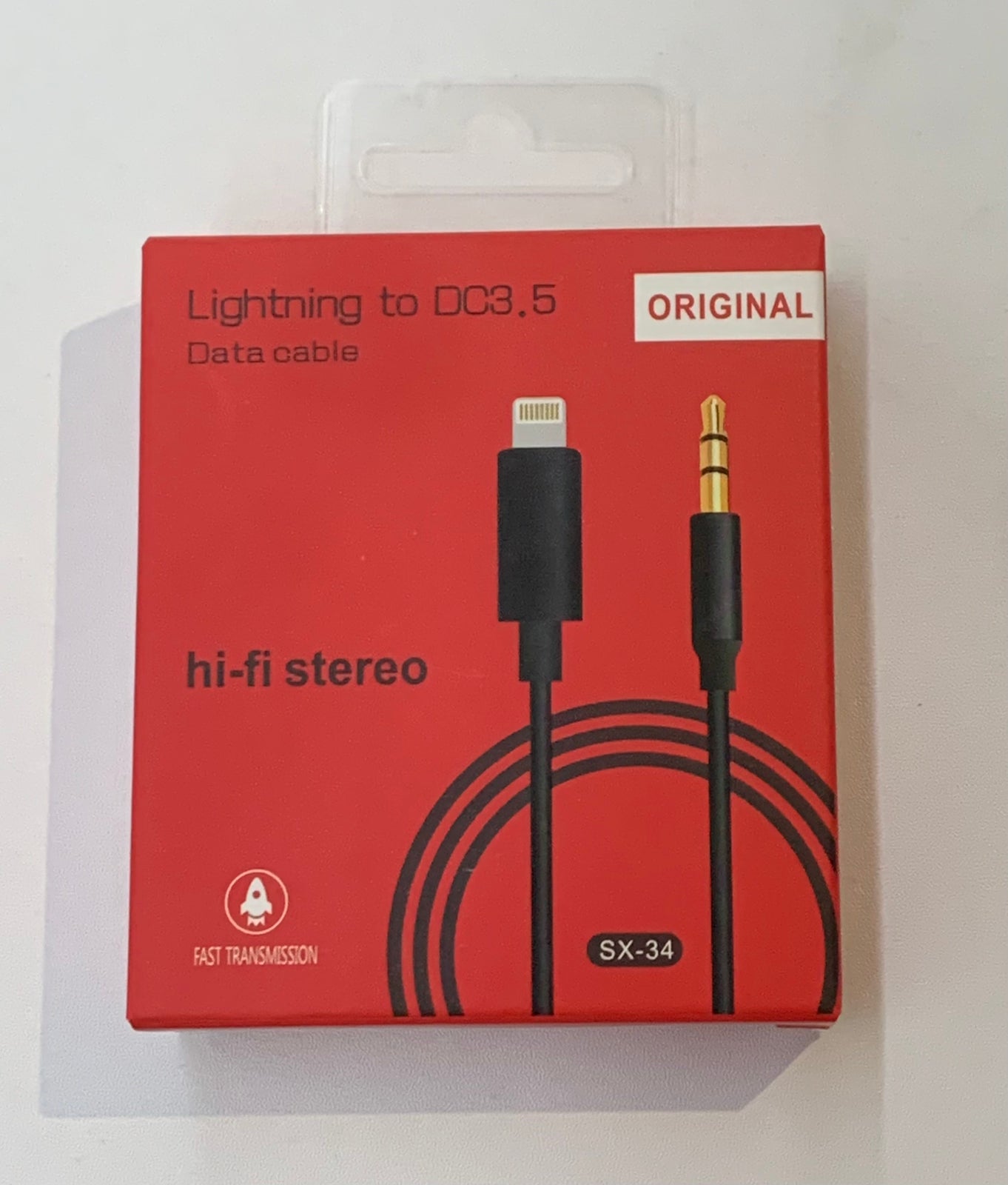 Lightning to DC3.5 hi-fi stereo